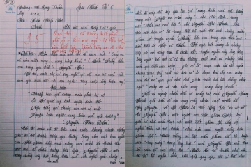 Nam sinh lớp người ta: Viết bài văn dài 18 trang giấy, cô giáo “choáng” không nói nên lời