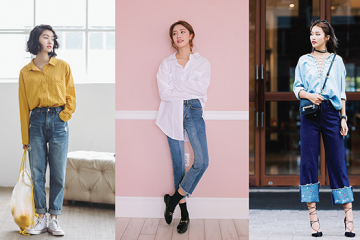 “Nằm lòng” cách phối đồ với quần jean lưng cao