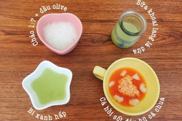 Thực đơn ăn dặm kiểu Nhật cho bé 5 tháng tuổi đầy đủ nhất